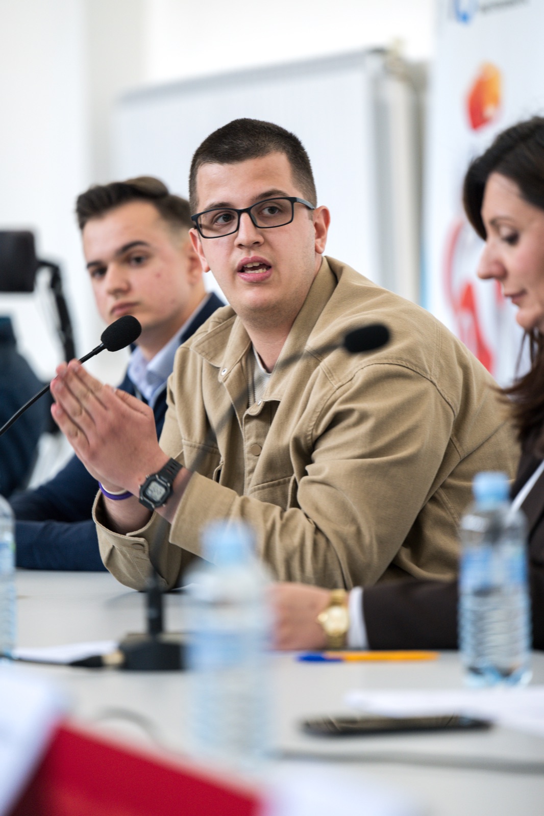 Panelists discussing inclusive digital design at FCE Skopje.