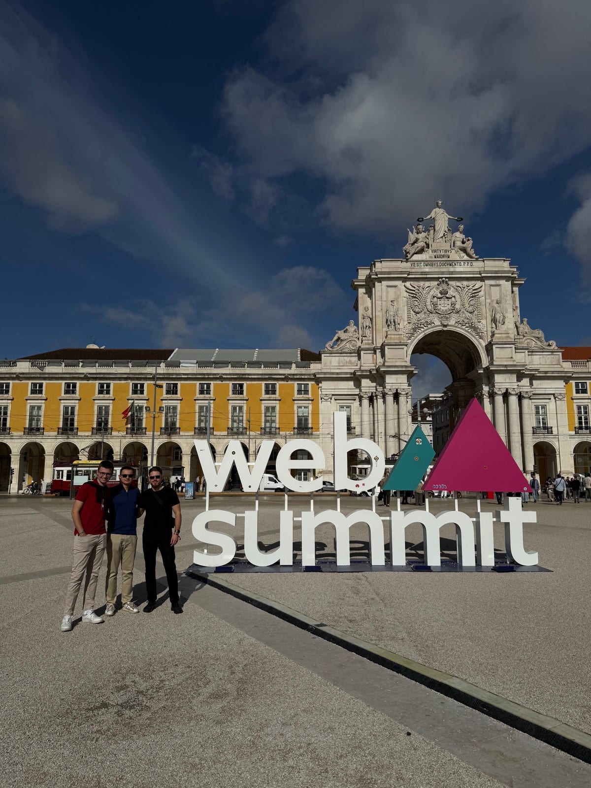 EaseAccess24 ALPHA startup booth signage at Web Summit 2025 in Lisbon.